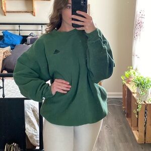 Adidas Vintage Dark Green Soft Oversized Sweatshirt — Women’s XL